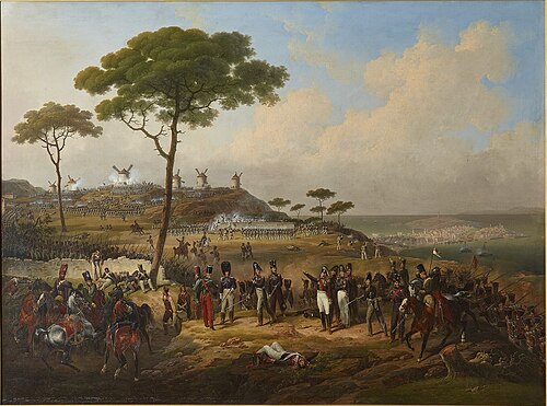 Attaque et prise des retranchements devant La Corogne par la division Bourke, 15 juillet 1823, 1828, Hippolyte Lecomte