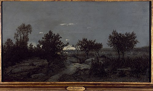 La campagne au lever du jour, 1859, Théodore Rousseau