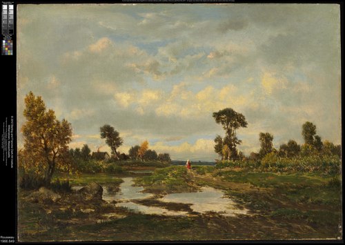 The Farm (Cottage at the Edge of a Marsh), 1860, Théodore Rousseau