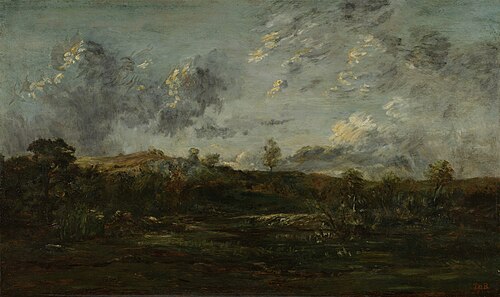 Moeras in Bourgondië, 1843, Théodore Rousseau