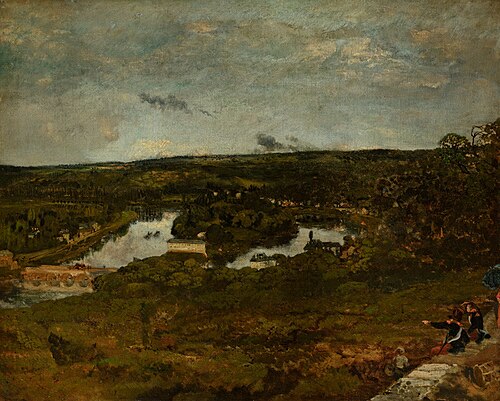 Stone Bridge near Meudon, 1834, Théodore Rousseau