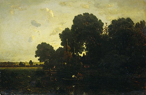 Crépuscule, 1850, Théodore Rousseau