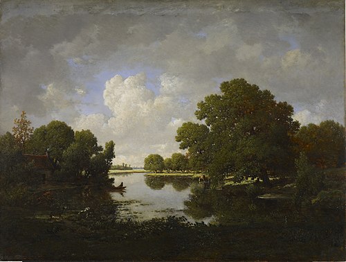 The Banks of the Bouzanne River, 1860, Théodore Rousseau