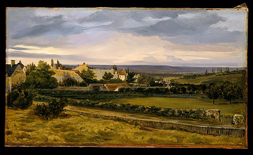 A Village in a Valley, 1820, Théodore Rousseau