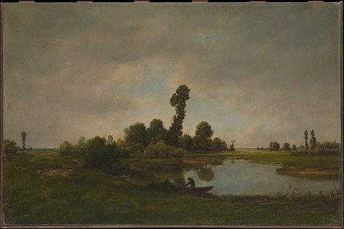 A River Landscape, 1849, Théodore Rousseau