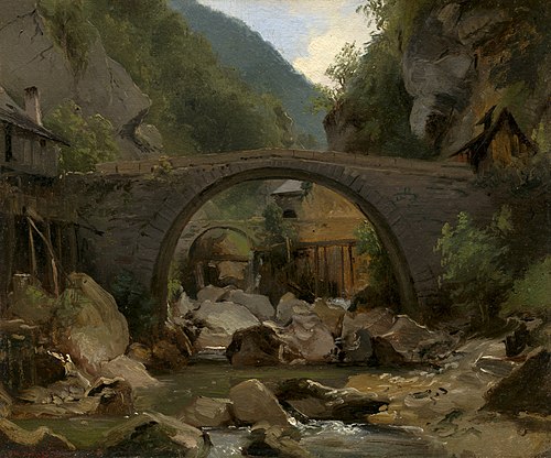 Mountain Stream in the Auvergne, 1830, Théodore Rousseau