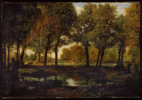 Pool in the Forest, , Théodore Rousseau