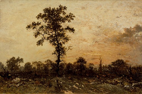 Edge of the Forest, Sun Setting, 1845, Théodore Rousseau