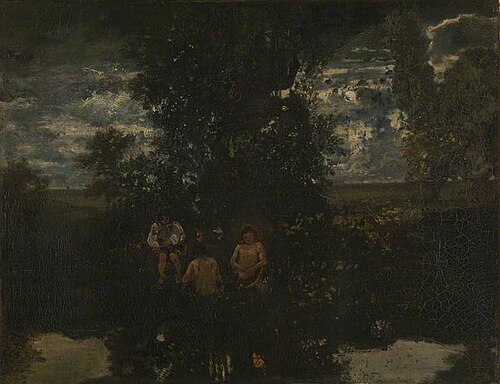 Moonlight: The Bathers, 1864, Théodore Rousseau