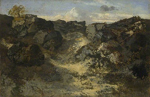 A Rocky Landscape, 1838, Théodore Rousseau