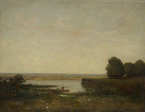 River Scene, 1850, Théodore Rousseau