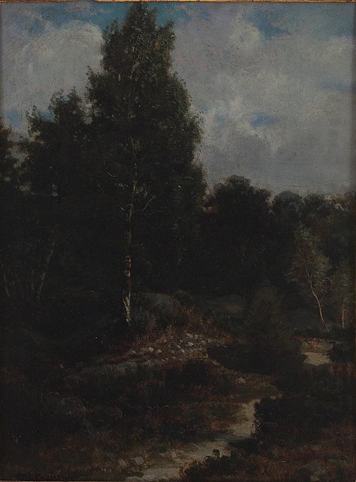 Fontainebleau Woods, 1850, Théodore Rousseau