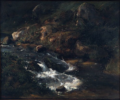 The Torrent, 1850, Théodore Rousseau
