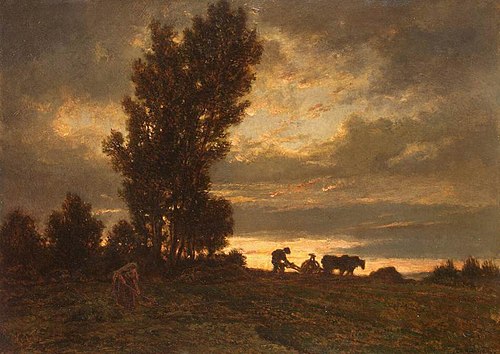 Landscape with a Plowman, 1860, Théodore Rousseau
