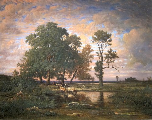 Summer Sunset, 1866, Théodore Rousseau