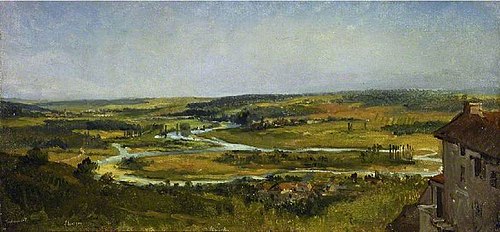 Paysage Panoramique, 1835, Théodore Rousseau