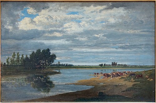 La Seine à Villeneuve-Saint-Georges, 1900, Théodore Rousseau
