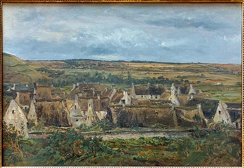 Dernières maisons de Port-en-Bessin, 1831, Théodore Rousseau