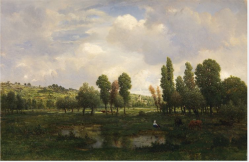 Les Coteaux de Melun, , Théodore Rousseau