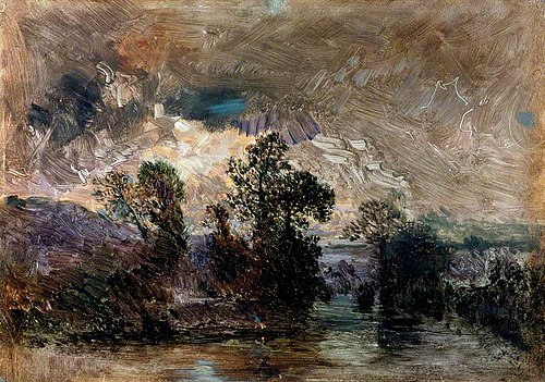 Landscape with a Stormy Sky, 1842, Théodore Rousseau