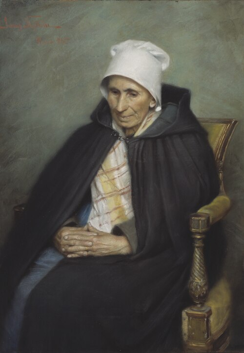 Old French Countrywoman, 1885, Jenny Nyström