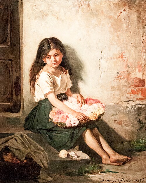 The flower girl, 1879, Jenny Nyström