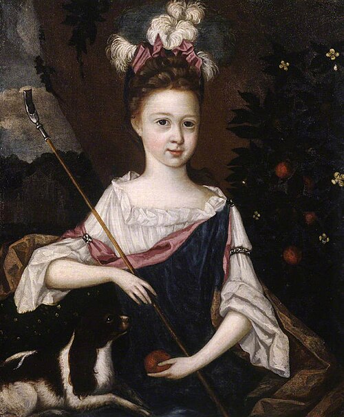 Miss Frances Bankes (1697 - 1709) as a Shepherdess, 1706, George Arnald