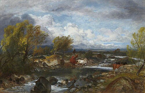 A River Scene with Cattle, , George Cole