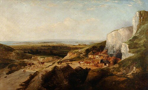 The London Road, Portsdown Hill, 1867, George Cole