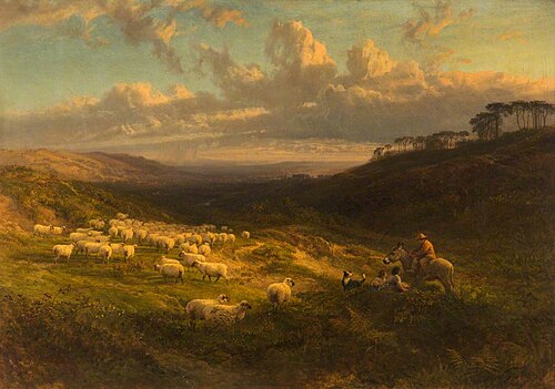 The Closing Day, Scene in Sussex, 1872, George Cole