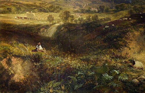 The South Downs (detail), 1873, George Cole