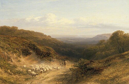 Landscape with Sheep, 1876, George Cole