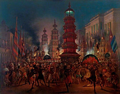 Mohurrum in Calcutta, 1883, George Gidley Palmer