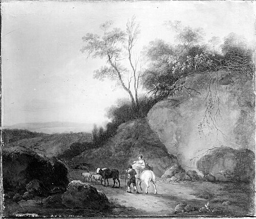 Felsenlandschaft, 1757, Georges-Frédéric Meyer