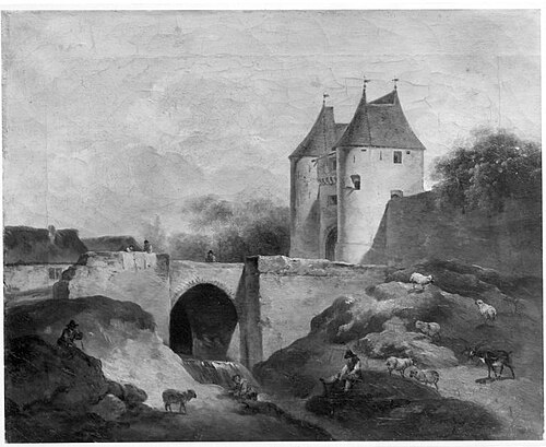Landschaft mit Schafherde, 1757, Georges-Frédéric Meyer
