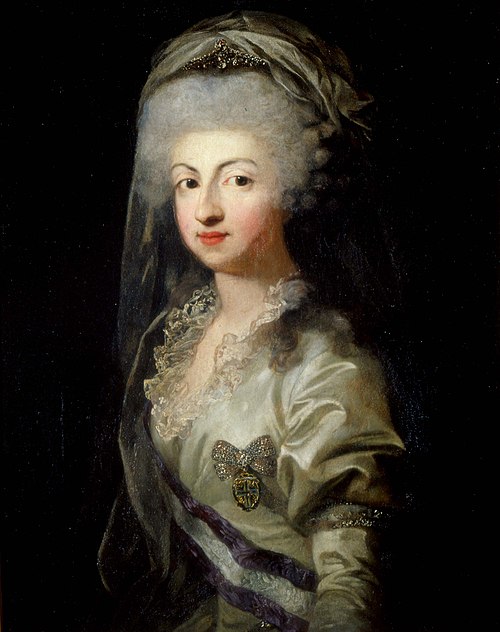 Portraint of Princess Maria Carolina of Bourbon with Diadem, 1792, Anton Graff