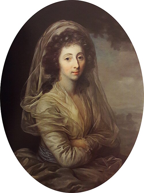 Portrait of Konstancja Rzewuska née Lubomirska., 1789, Anton Graff