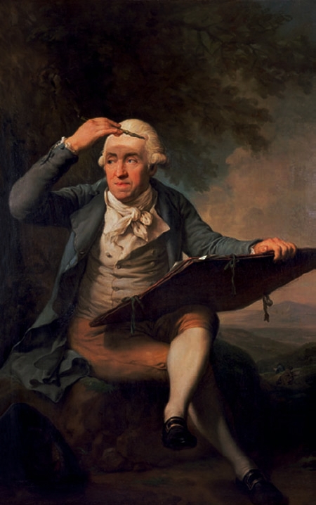 Porträt des Adrian Zingg, 1796, Anton Graff