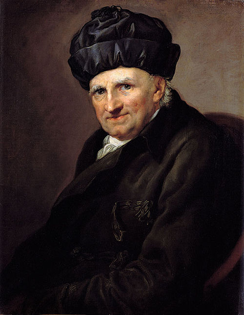 Probst Johann Joachim Spalding im Hausrock, 1800, Anton Graff