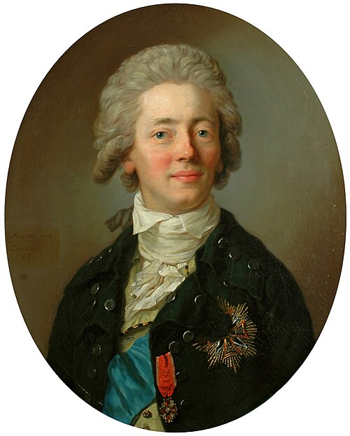 Portrait of Stanisław Kostka Potocki (1755-1821)., 1785, Anton Graff