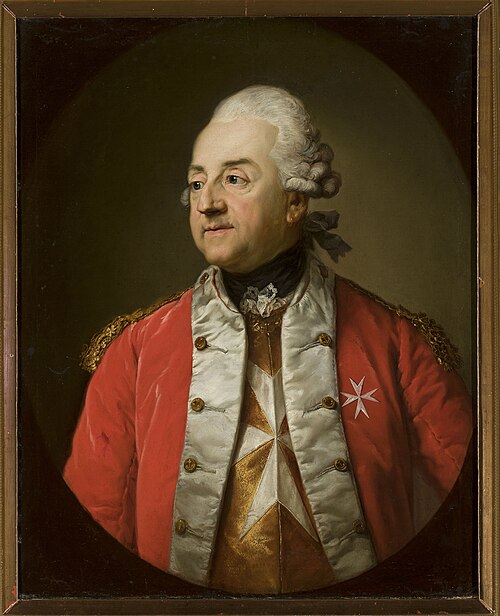 Portrait de Johann Nepomuk von Schaffgotsch en uniforme militaire., 1770, Anton Graff