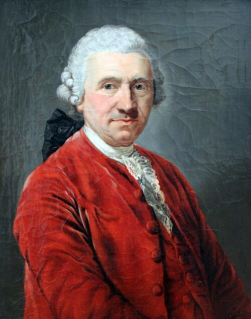Portrait of Conrad Ekhof, theatre director and historian of drama, , Anton Graff