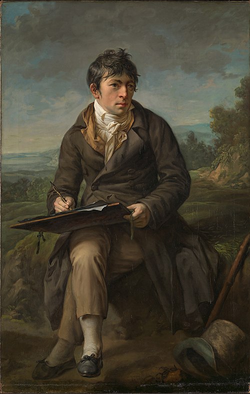 Portrait of the Landscape Painter Carl Anton Graff, 1809, Anton Graff