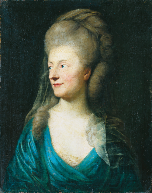 Portrait of Johanna Henriette Louise Countess of Bestucheff-Rumin, née von Carlowitz (1717-1787) (?), 1774, Anton Graff