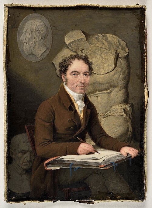 Autoportrait du miniaturiste Georges-Antoine Keman, 1810, Georges Antoine Keman