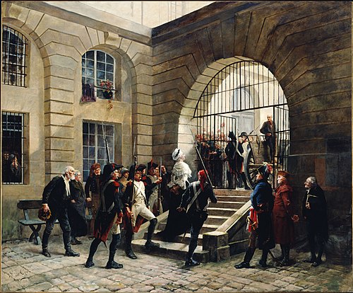 Marie-Antoinette sortant de la Conciergerie, le 16 octobre 1793, 1885, Georges Cain