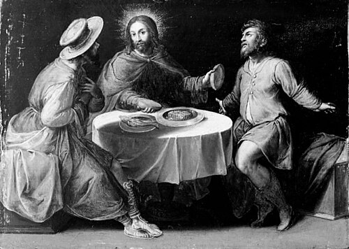 Christ and the Disciples in Emmaus, 1601, Adam Elsheimer