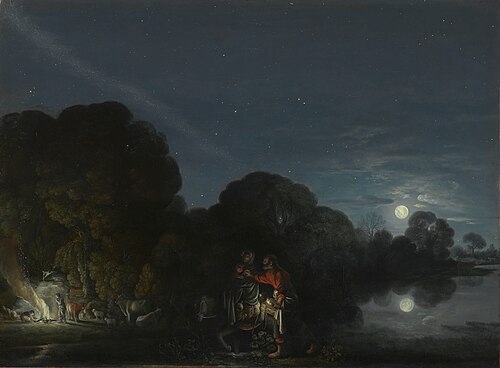 La Fuite en Égypte, 1609, Adam Elsheimer