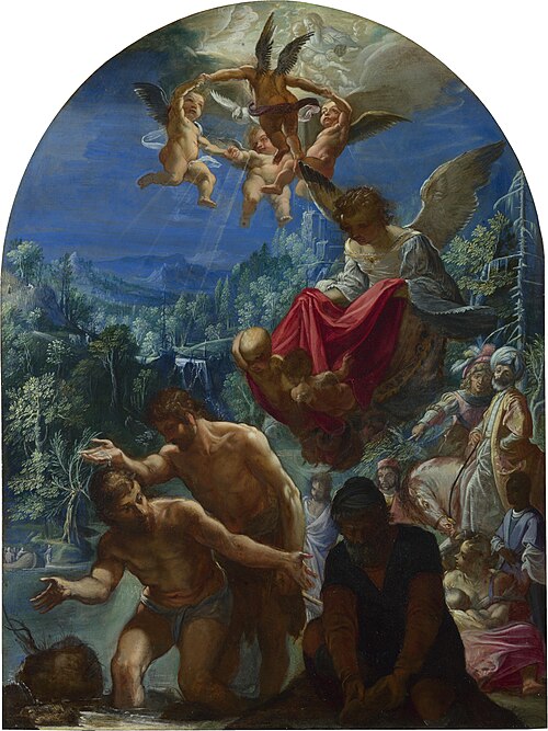 Le Baptême du Christ, 1599, Adam Elsheimer