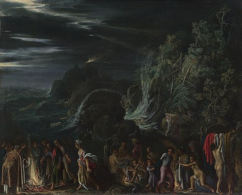 Saint Paul on Malta, 1600, Adam Elsheimer